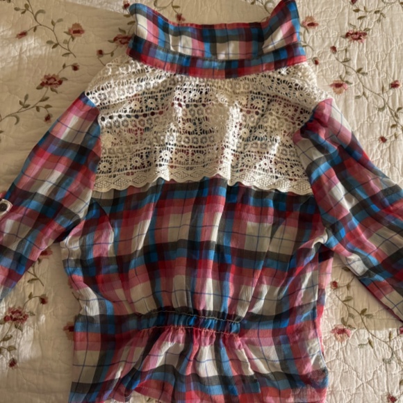 American Rag Cie (Size XL, Good Used Condition, Pink/Blue/White/Black Plaid) - Picture 4 of 9